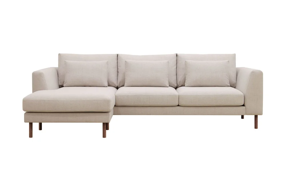 Florenz 3-seters Venstrevendt L-formet Sjeselongsofa i Stoff v:1901781