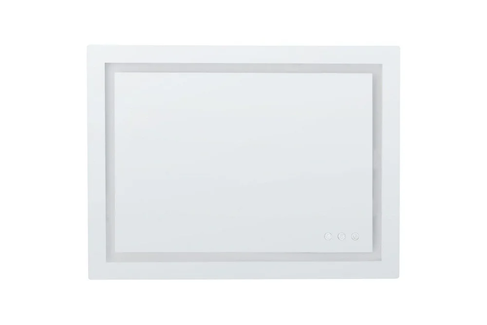 Badrumsspegel med LED Beliani Prenois Silver v:5893395 Badrumsspegel med LED Beliani Prenois Silver v:5893395