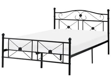 Seng Metall RODEZ 120 x 200 cm Svart v:7000232