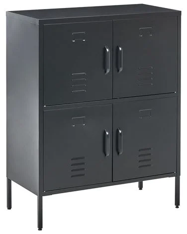 Kontorskap HOLBECK Metall Svart v:368136