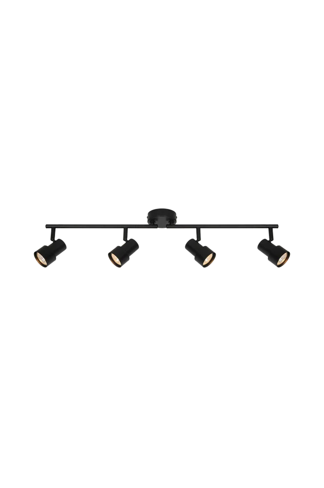 Taklampe Boston 4-skinne – Svart – Belysning | m v:5822673