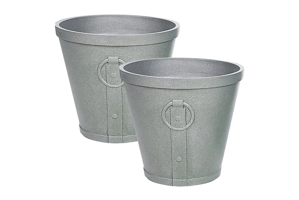 Trädgårdskruka Beliani Vari 41x41x37 cm Grey v:5985006 Trädgårdskruka Beliani Vari 41x41x37 cm Grey v:5985006