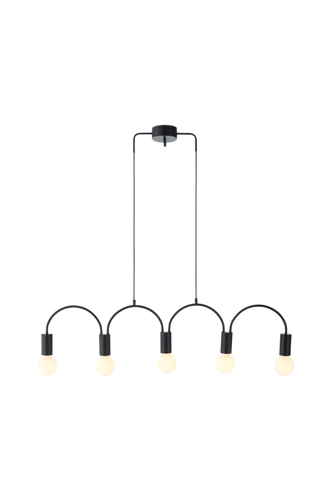 Taklampe Vault 5L – Svart – Belysning | m v:8320362 Taklampe Vault 5L – Svart – Belysning | m v:8320362