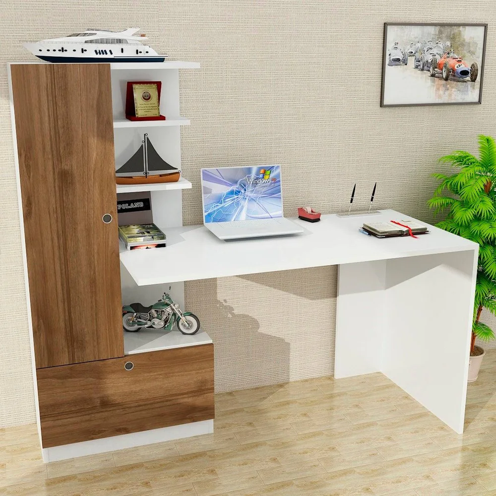 Skrivebord Domingos – Brun m v:5683733