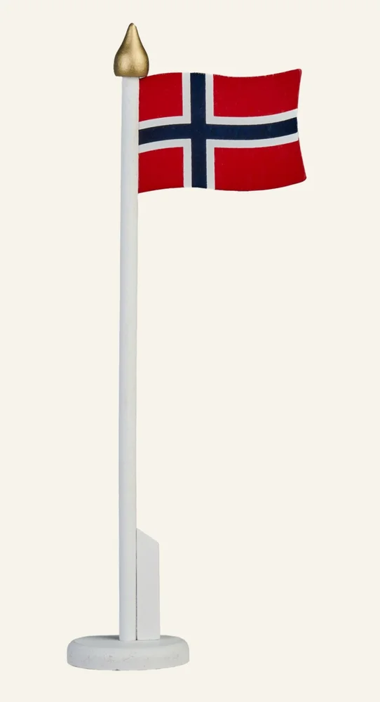 Flaggpynt multi rød - 34,5 cm v:3222620