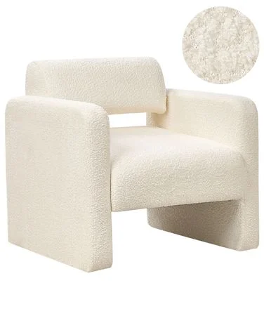 Lenestol HALLSBERG Bouclé Off white v:2497263