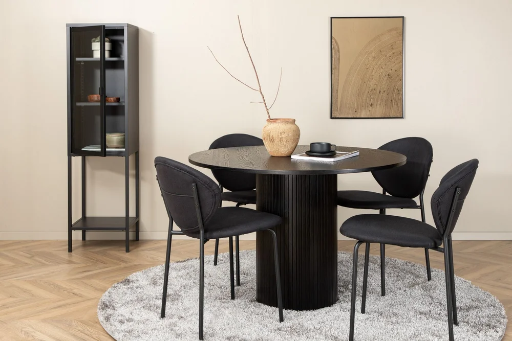 Biana Spisegruppe 110 cm Rund inkl. 4 Moncoll Stoler v:2093732 Biana Spisegruppe 110 cm Rund inkl. 4 Moncoll Stoler v:2093732