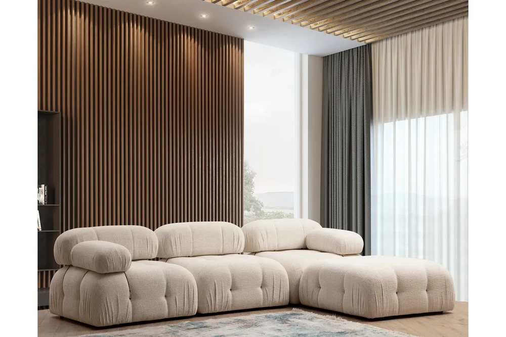 Belgin Boblet Divansofa 3-seters 288 cm v:5349027