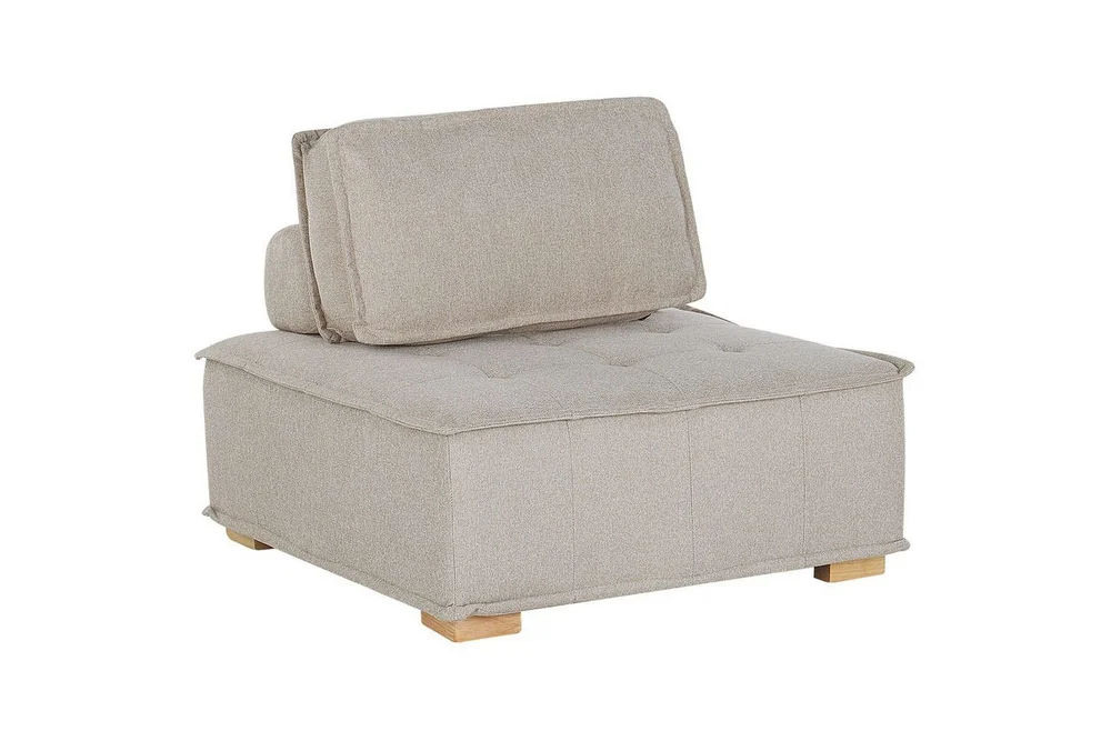 1-sitssoffa Beliani Tibro Beige, ljust trä Beige||Light colored wood v:7063847 1-sitssoffa Beliani Tibro Beige, ljust trä Beige||Light colored wood v:7063847
