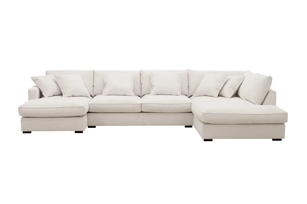 Rossita Lyx 5-seters høyrevendt U-formet ekstra dyp sofa med divan og sjeselong i manchester v:2425787