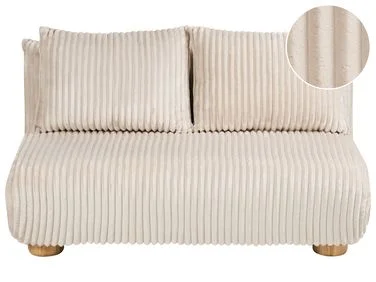 Sovesofa 2-seters ABISKO Kordfløyel Off white v:5250544 Sovesofa 2-seters ABISKO Kordfløyel Off white v:5250544