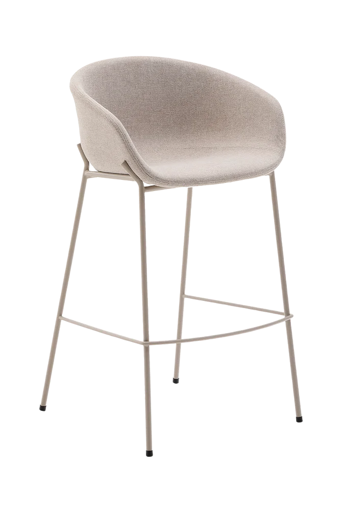 Barstol – zadine 2-pakning – Beige m v:4481903