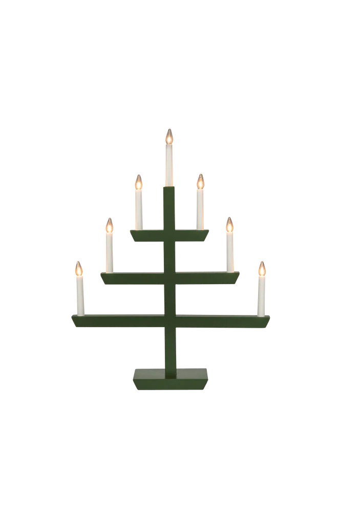 Lysestake 7 pærer – Grønn – Belysning | m v:1598464 Lysestake 7 pærer – Grønn – Belysning | m v:1598464