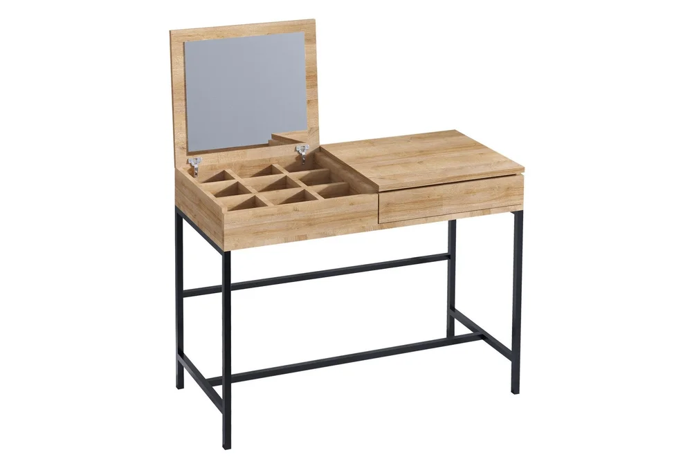 Make-up Table Eik|Svart v:4787048