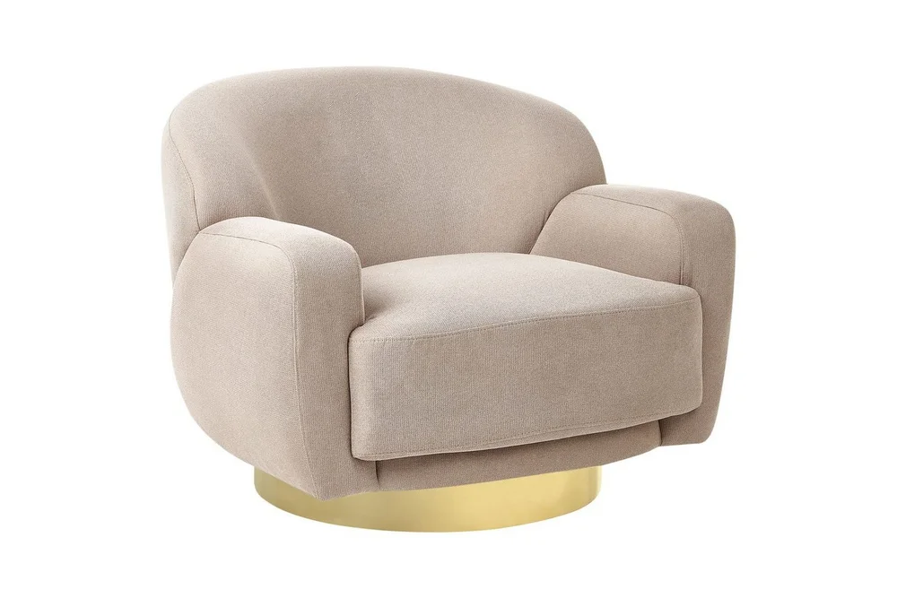 Lenestol Lejre Taupe/gull v:4086543