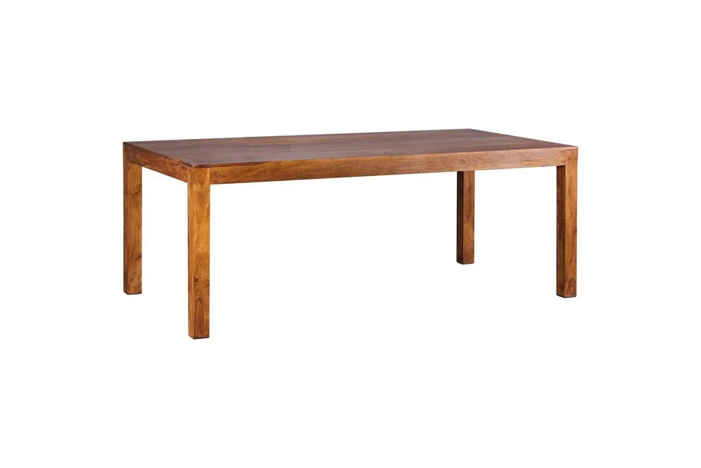 Spisebord Wohnling Massivt treverk landlig hus stil Rosentre, 200x100 cm v:9429816