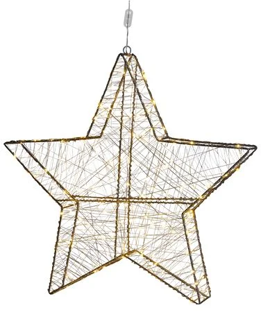 Hengende utendørsdekorasjon LED KURULA 58 cm Stjerne Sølv v:4970176 Hengende utendørsdekorasjon LED KURULA 58 cm Stjerne Sølv v:4970176