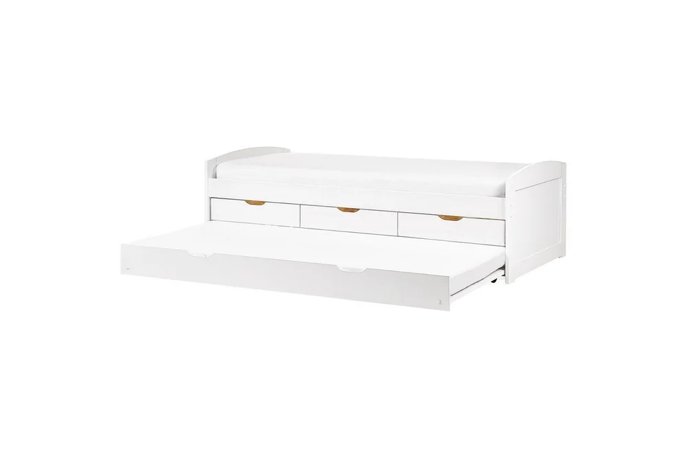 Dagbädd Beliani Petiville med lamellram Ljus Trä White v:5975783 Dagbädd Beliani Petiville med lamellram Ljus Trä White v:5975783