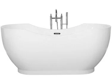 Frittstående badekar BAYLEY 170 x 77 cm Hvit v:1200257