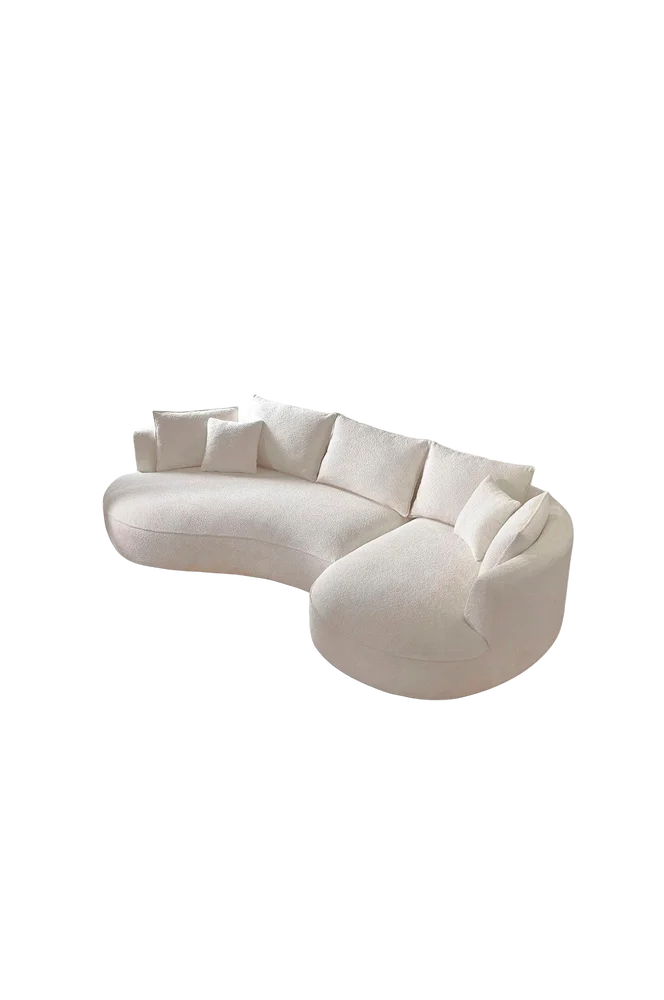 Hjørnesofa Venedik Right - Hvit m v:2498334