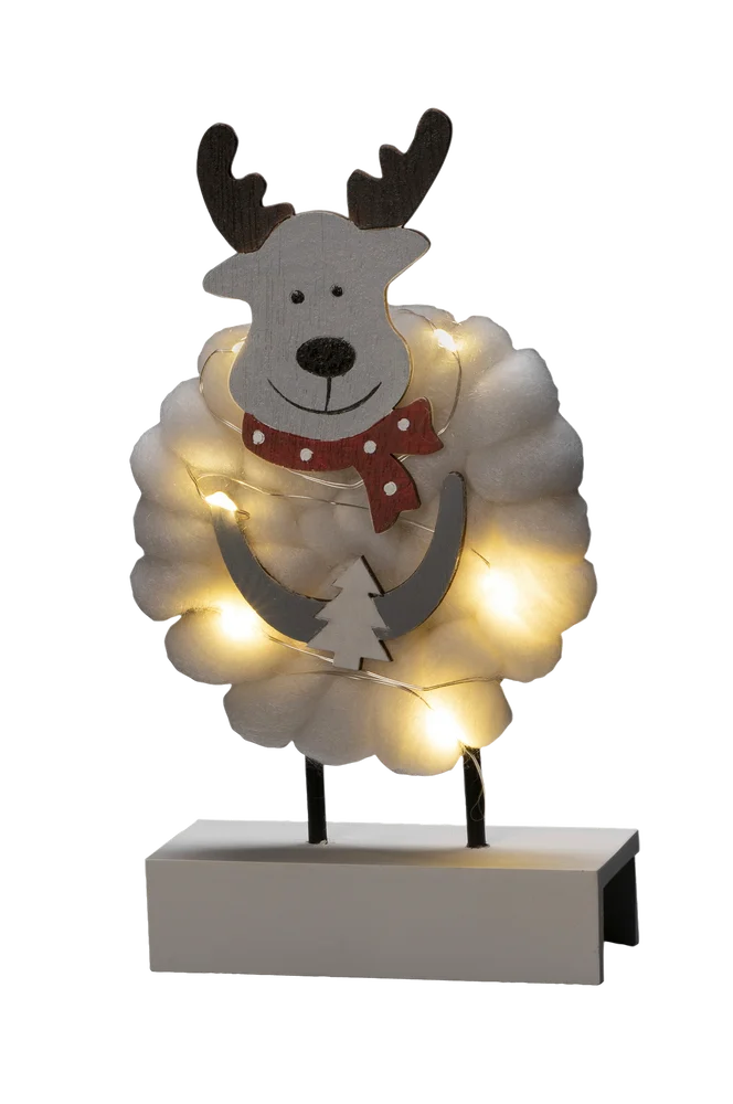 B/O Wood&Cotton Moose 6 LED – Hvit – Belysning | m v:5691667