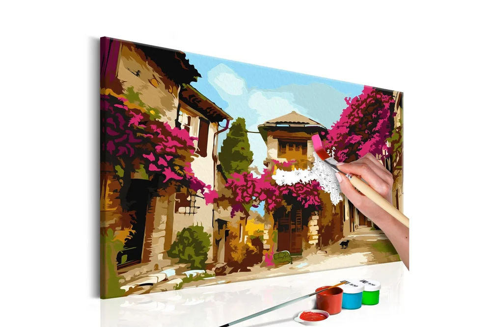 Gjør-det-selv Maleri Mediterranean Town 60×40 cm v:5013079