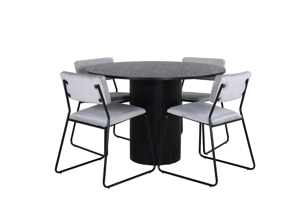 Bianca Spisegruppe 110 cm Rund med 4 Kenth Stoler v:3339836 Bianca Spisegruppe 110 cm Rund med 4 Kenth Stoler v:3339836