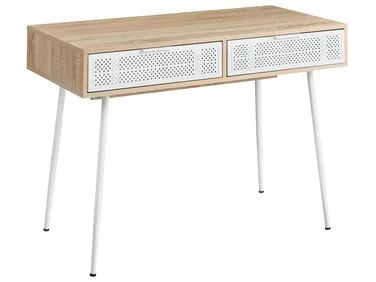 Skrivebord CHULA 110 cm 52 cm Lysebrun v:4213082