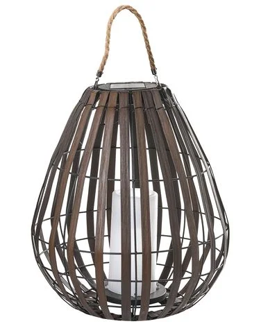 Solcelledrevet lanterne LUFUPA 61 cm Mørkebrun v:6400003 Solcelledrevet lanterne LUFUPA 61 cm Mørkebrun v:6400003