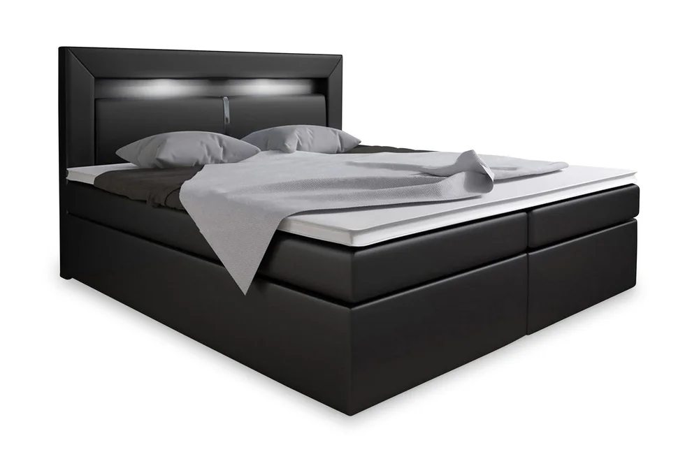 Modena Sengepakke 180x200 med Oppbevaring LED-belysning v:2495964