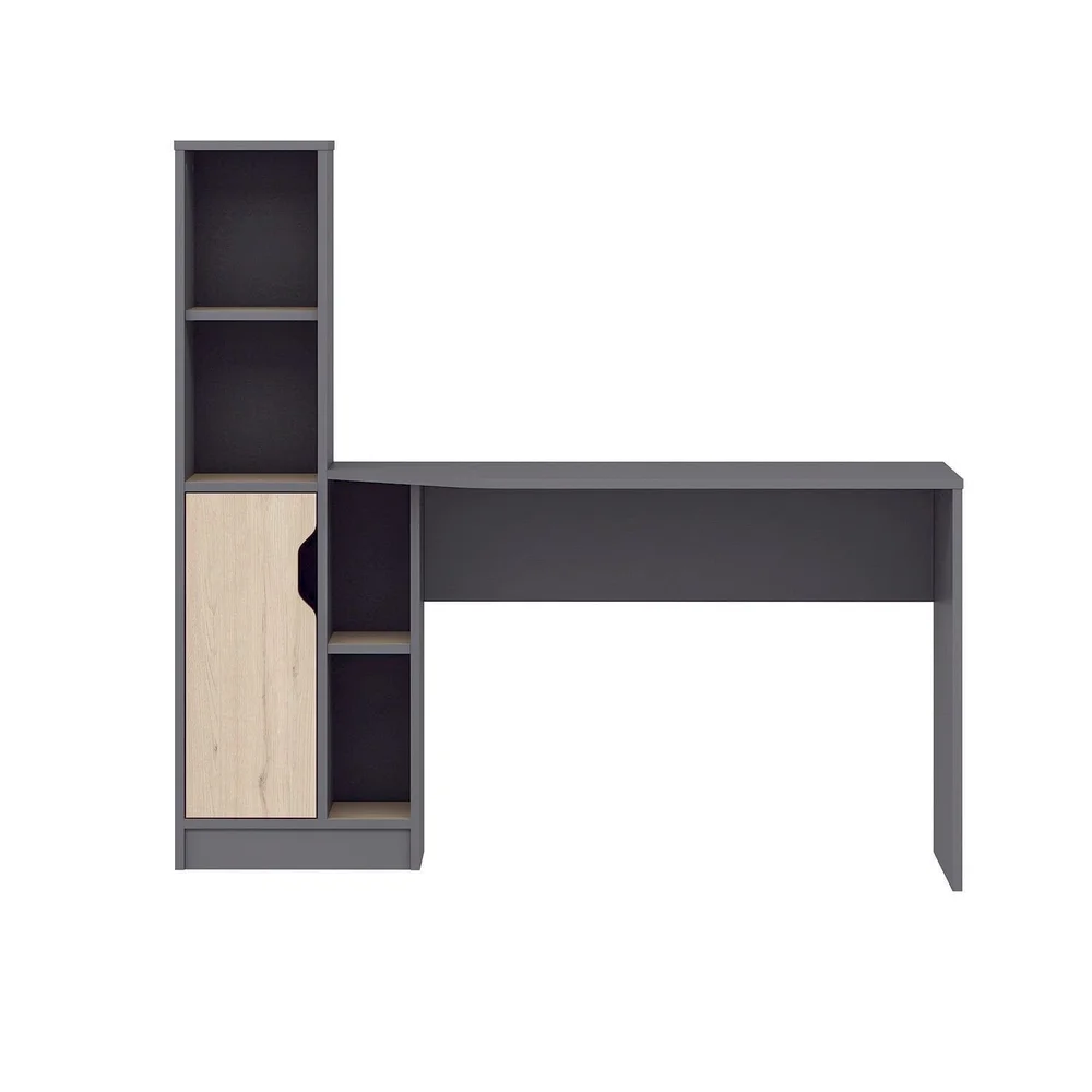 Skrivebord Kalune Design Viora (150 x 140 x 60 cm) Antrasitt valnøtt v:7816669