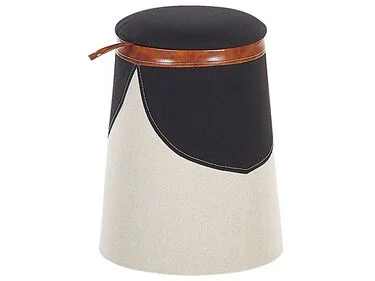 Barnepuff med oppbevaring APACHE Imitert lin Beige v:4289070 Barnepuff med oppbevaring APACHE Imitert lin Beige v:4289070