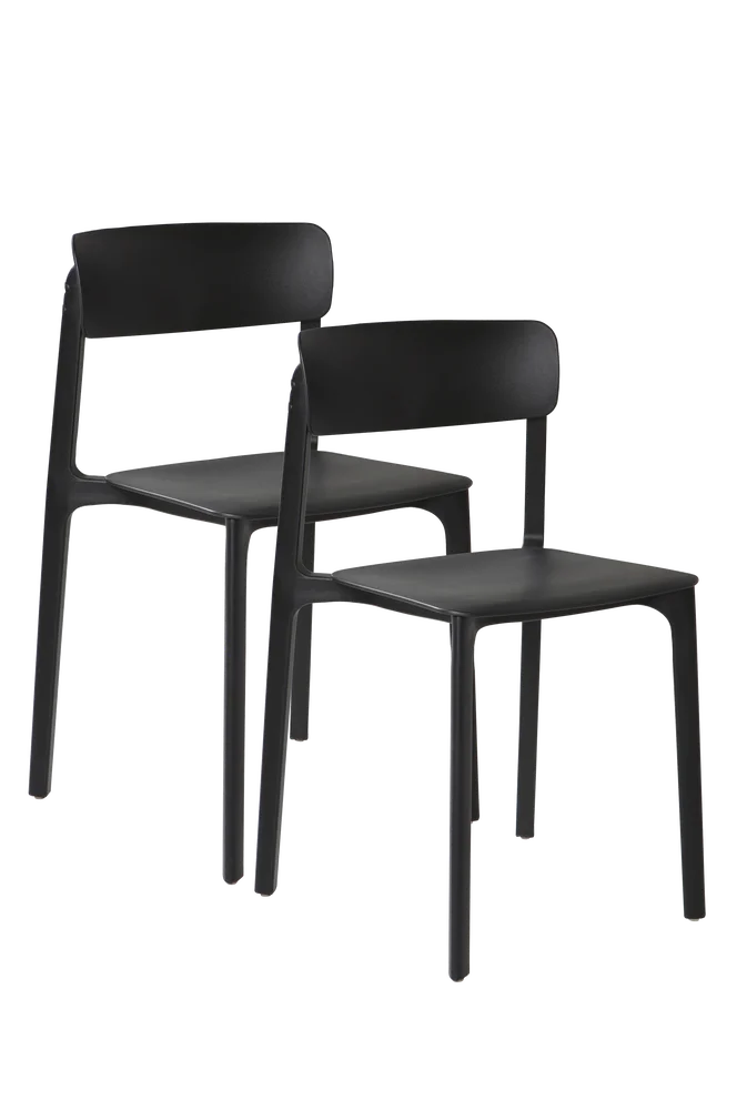 BRANTEVIK stol 2-pk - Svart m v:4056519
