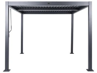 Paviljong FORNOLI 296 cm 296 cm Metall Svart v:3584425