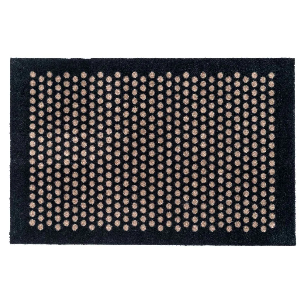 Dot Dørmatte, Svart / Beige, 90x60 cm v:4804871