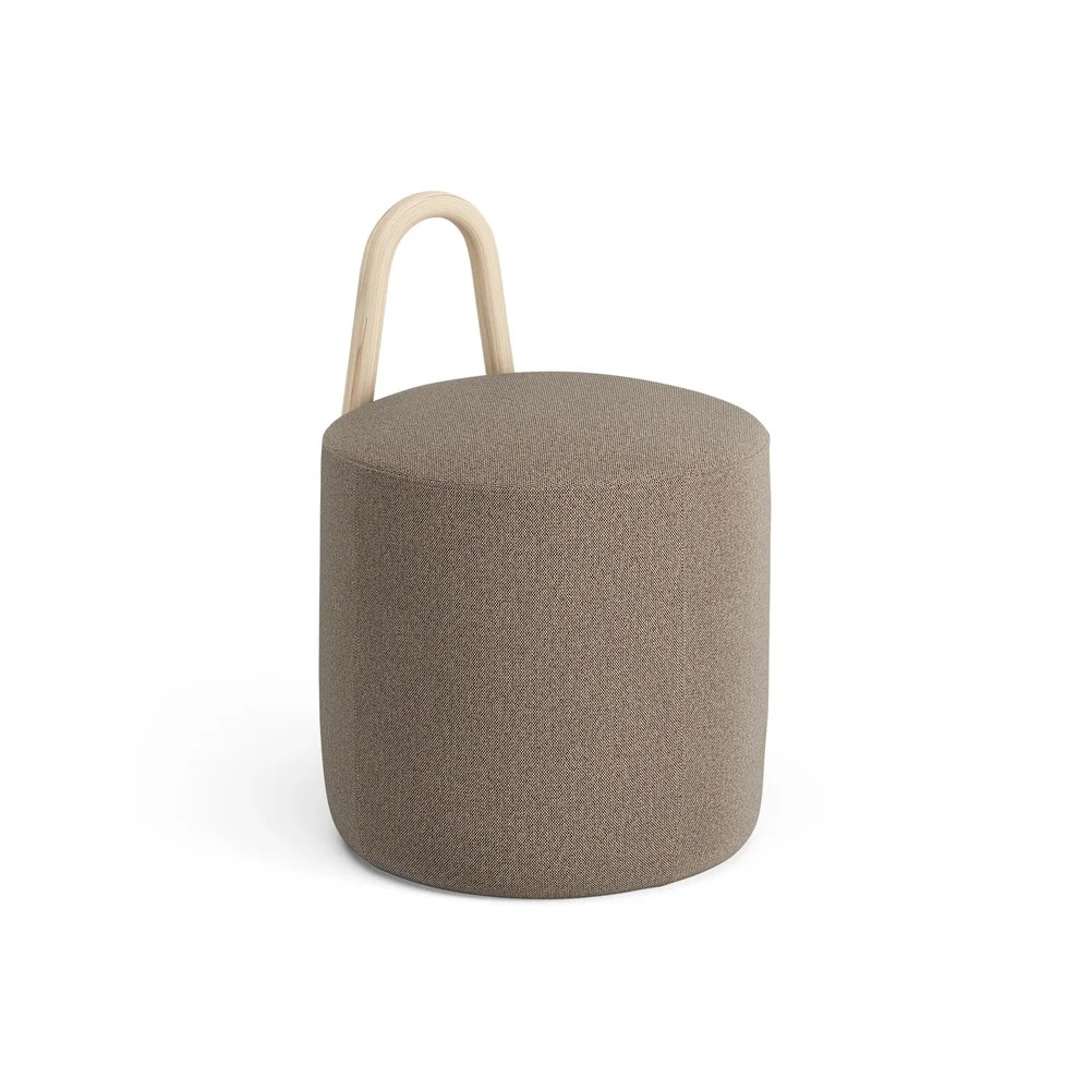 Amstelle puff liten naturlakkert eik v:1118522