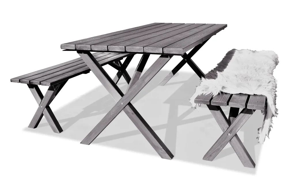 Spisegruppe Scottsdale Fasta 190 + 6 Kungshamn Stol Shabby C v:1579561