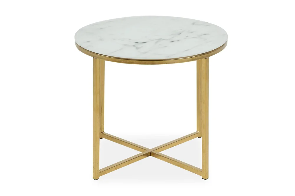 Epiffer Sofabord 50 cm Rundt Marmormønster v:9409448 Epiffer Sofabord 50 cm Rundt Marmormønster v:9409448