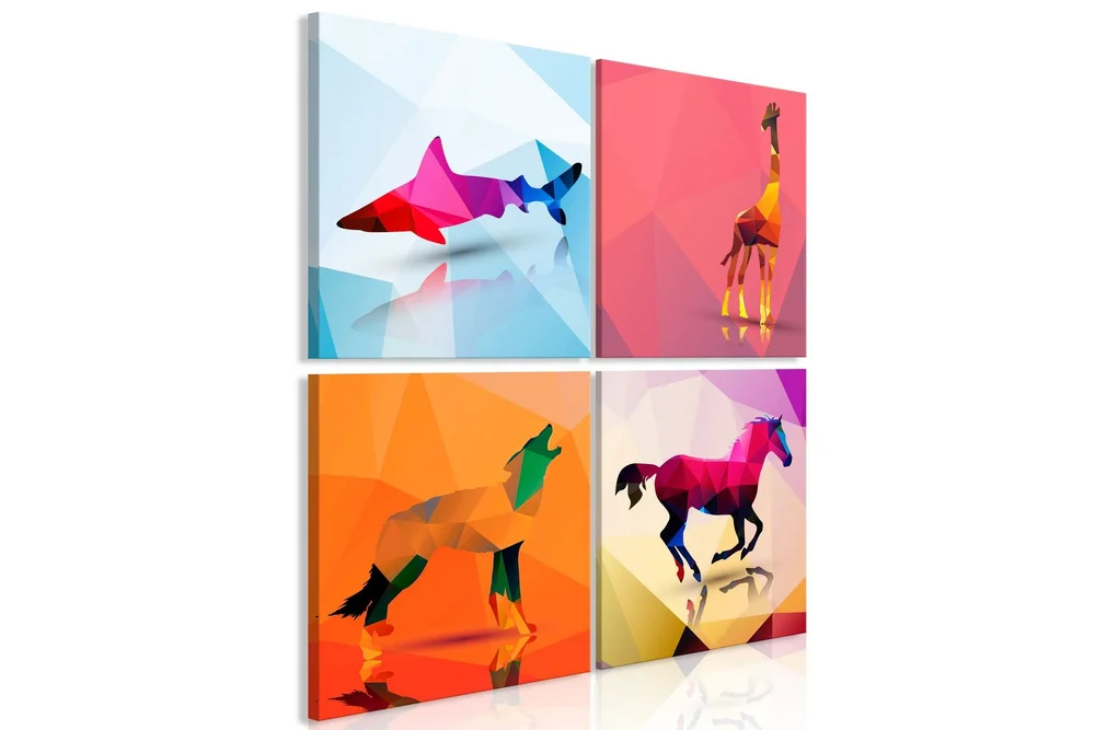 Bilde Geometric Animals 4 Parts 40x40 v:7570283