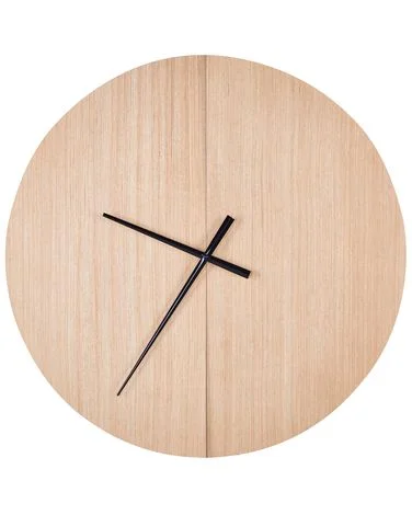 Veggklokke CABIC 60 cm Lysebrun v:6446176 Veggklokke CABIC 60 cm Lysebrun v:6446176