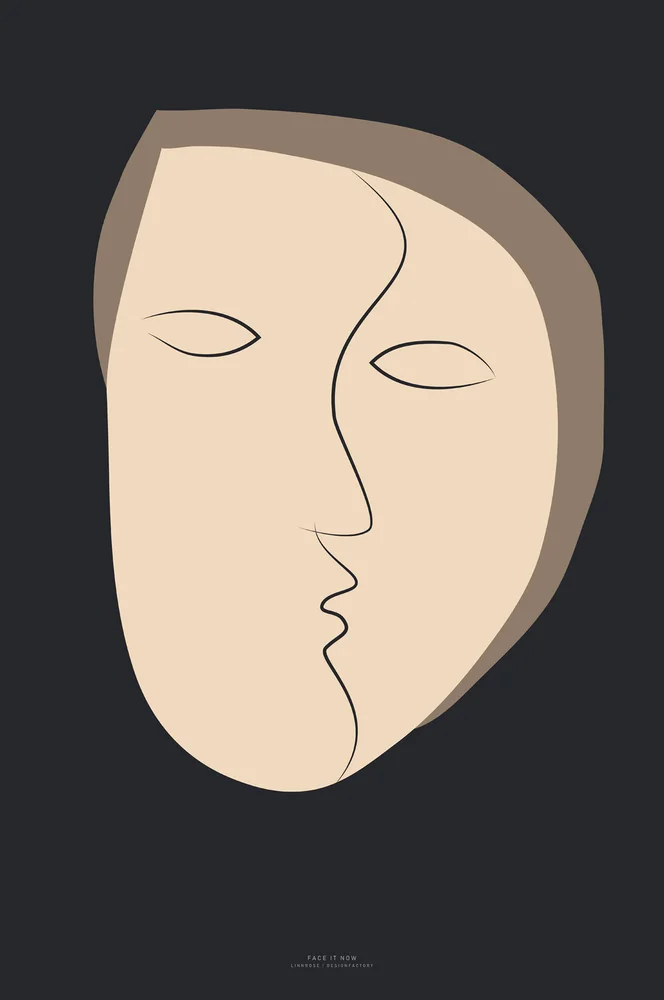 Poster Face It 1 – Svart – Dekor | m v:1881535