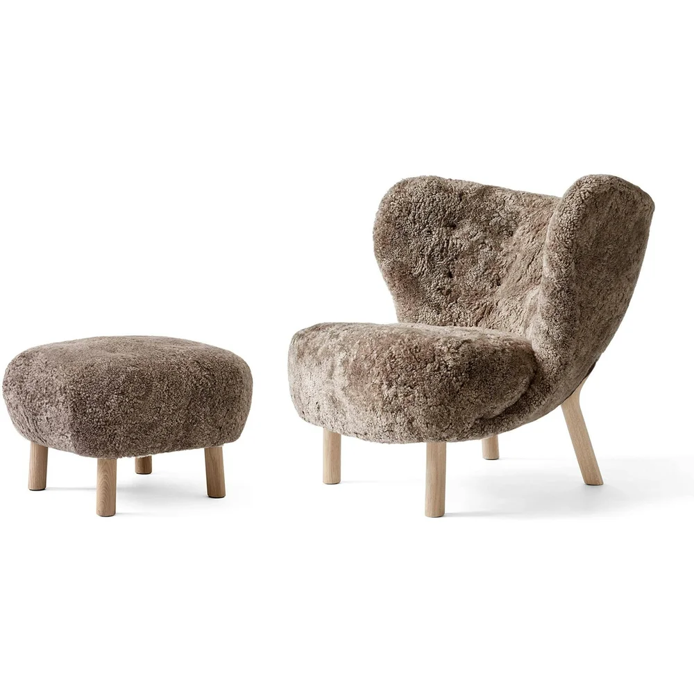 Little Petra VB1 Loungestol Set, Saueskinn Sahara / Oljet Eik v:3484660