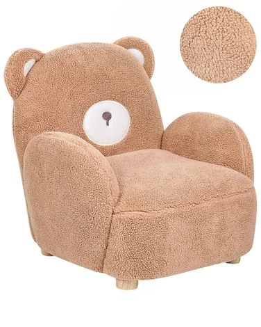 Lenestol til barn Bamse BOO Bouclé Brun v:3152228