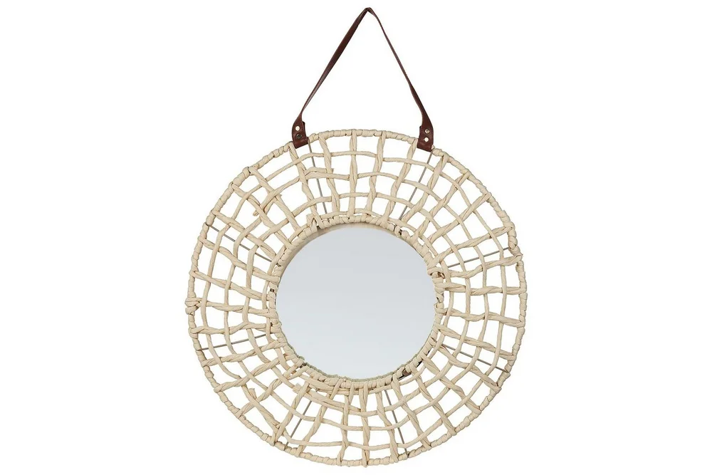 Väggspegel Beliani Palaci Beige v:2062956