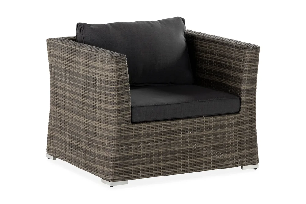 Loungelenestol Wisconsin Premium Kunstrotting/Grå v:1171385
