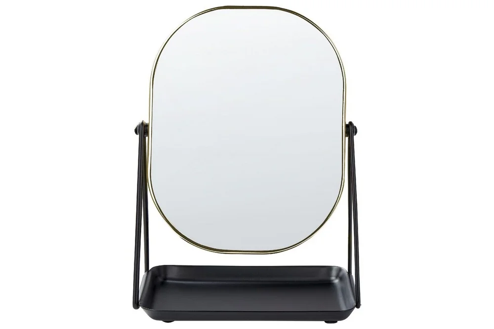 Sminkspegel Beliani Correze Guld/svart GOLD||Black v:2622892 Sminkspegel Beliani Correze Guld/svart GOLD||Black v:2622892