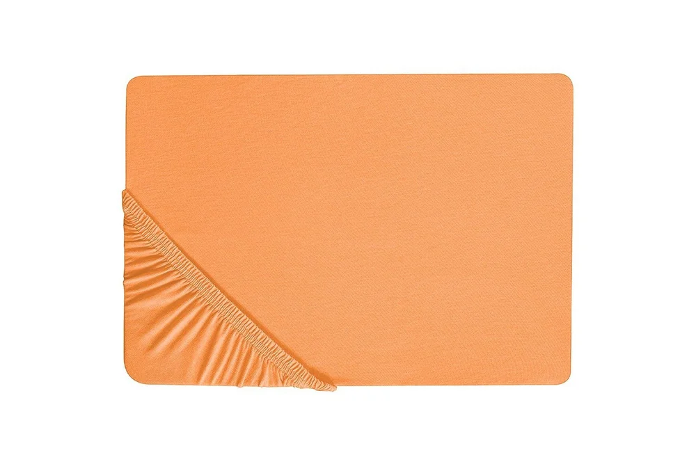 Laken med strikk Janbu Oransje, 140×200 cm v:5708462