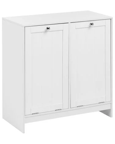 Vaskeriskap med vippbar front AYPEL 66 cm Hvit v:8272351