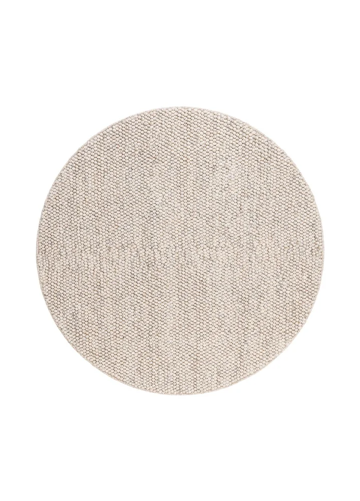 Håndvevd teppe KM Home Bubble rund 300×300 cm Sand v:7294454