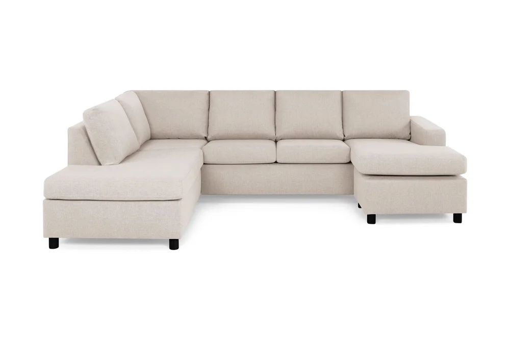 Crazy 4-seters Venstrevendt U-formet Large Sofa med Divan og Sjeselong i Stoff v:1730442 Crazy 4-seters Venstrevendt U-formet Large Sofa med Divan og Sjeselong i Stoff v:1730442